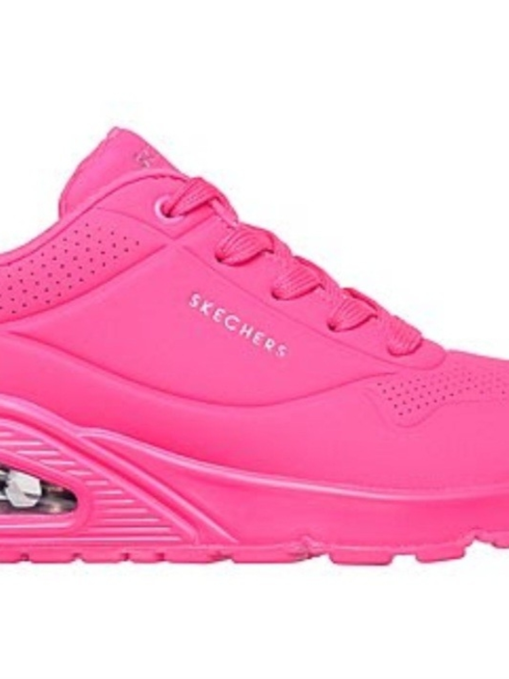Skechers Women’s Hot Pink Lace-Up Athletic Sneaker